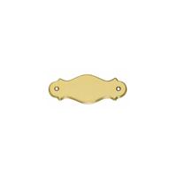 Intersteel Naamplaat 5mm - messing gelakt - thumbnail