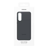 Samsung SAMSUNG Silicone Case S25 Edge Black Case Samsung S25 Edge Zwart Stootbestendig - thumbnail