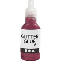 Creativ Company Glitterlijm, roze, 25 ml/ 1 fles - thumbnail
