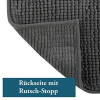 MSV Badkamerkleed|badmat tapijtje - donkergrijs - 50 x 80 cm - thumbnail