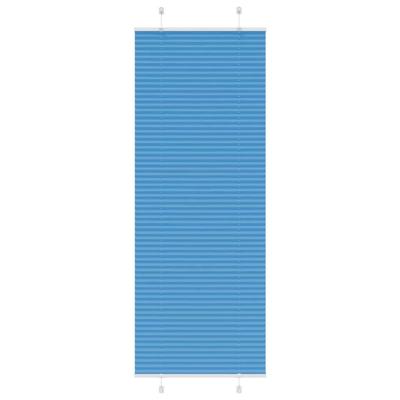 VidaXL Plissé rolgordijn 80x200 cm stofbreedte 79,4 cm polyester blauw VidaXL Plissé rolgordijn 80x200 cm stofbreedte 79,4 cm polyester blauw
