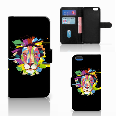 Apple iPhone 7 Plus | 8 Plus Leuk Hoesje Lion Color Apple iPhone 7 Plus | 8 Plus Leuk Hoesje Lion Color