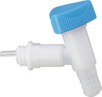 Hunersdorff Uitloopkraan | HD-PE 19 mm | brede schroefdraad d. 22 mm | 1 stuk - 550100 550100 - thumbnail