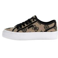 Guess Logo Lage Sneakers Dames Bruin/Zwart - Maat 37 - Kleur: ZwartBruin | Soccerfanshop - thumbnail