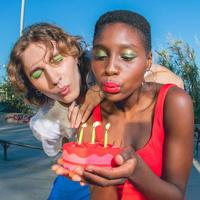 Verjaardagstaart sokken (set van 2) - thumbnail