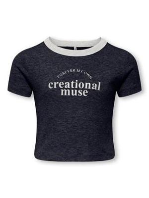 Kids ONLY winter top meisjes - blauw - KogVasity - tight fit, korte mouw