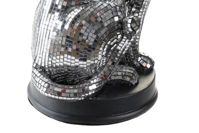 Decoratieve figuren DKD Home Decor 19,5 x 16 x 31,5 cm Spiegel Zilverkleurig Luipaard Modern