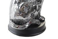 Decoratieve figuren DKD Home Decor 19,5 x 16 x 31,5 cm Spiegel Zilverkleurig Luipaard Modern - thumbnail