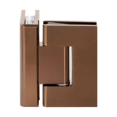 BRAUER Glasscharnier 90 graden 2 stuks PVD koper geborsteld