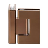 BRAUER Glasscharnier 90 graden 2 stuks PVD koper geborsteld - thumbnail