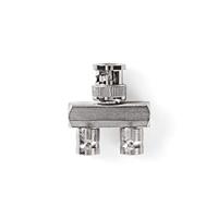 Adapter Antenne | BNC male - 2x BNC female | Metaal - thumbnail