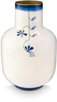Pip Studio Vaas Metaal Pip & The Blue Bird Blauw 30cm - thumbnail