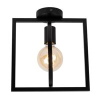 Lucide SUUS - Plafonnière - 1xE27 - Zwart - thumbnail