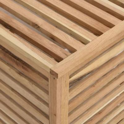 Wasmand 45x45x65 cm massief walnotenhout Wasmand 45x45x65 cm massief walnotenhout
