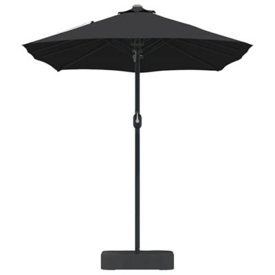 Tuinparasol Zwart 385 x 209 x 244 cm Stof