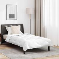 VidaXL Dekbed set met kussen 2 pcs wit microvezel - thumbnail