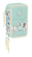 Schooletui met Accessoires Disney Blauw 12,5 x 19,5 x 5,5 cm 37 Onderdelen - thumbnail