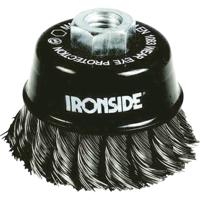 IRONSIDE Komborstel staal Ø 100 mm, voor haakse slijper, gevlochten draad, met schroefdraadaansluiting M14, draaddikte 0,50 mm 243007 1 stuk(s) - thumbnail