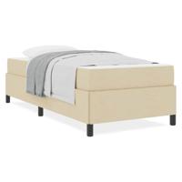 Boxspring bed Crème, Zwart 90 x 200 cm Stof, Engineered Hout - thumbnail