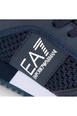 Emporio Armani EA7 X8X027 Sneakers Heren Donkerblauw - Maat 42 2/3 - Kleur: Donkerblauw | Soccerfanshop