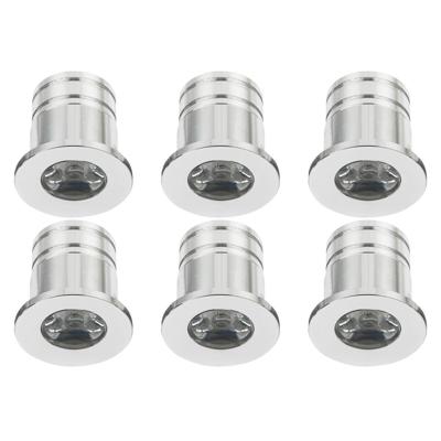 LED Veranda Spot Verlichting 6 Pack - Velvalux - 3W - Natuurlijk Wit 4000K - Inbouw - Dimbaar - Rond - Mat Zilver - Aluminium - Ø31mm