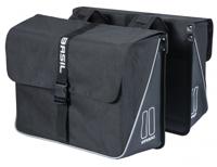Basil forte dubbele fietstas, waterafstotend, 35l, zwart. - thumbnail