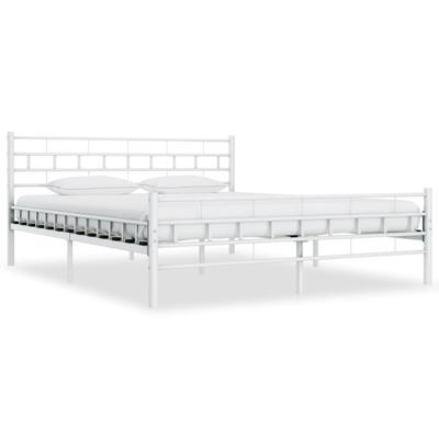 Bedframe metaal wit 160x200 cm