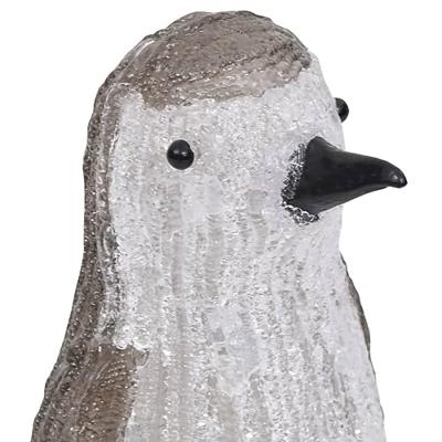 VidaXL Kerstfiguur pinguïn led binnen en buiten 30 cm acryl