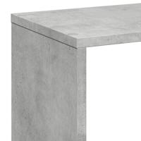 Kamerscherm / boekenkast 67x25x161,5 cm bewerkt hout betongrijs - thumbnail