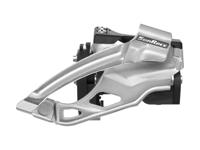 Sunrace Voorderailleur ms66 2x10 dual pull zilver - thumbnail
