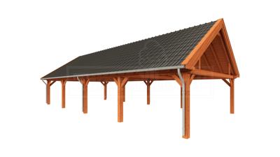 Overkapping Zadeldak XXL 1505x700 cm- Zadeldak- Onbehandeld lariks Douglas hout- Trendhout Overkapping Zadeldak XXL 1505x700 cm- Zadeldak- Onbehandeld lariks Douglas hout- Trendhout