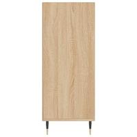 Hoge kast 57x35x90 cm bewerkt hout sonoma eikenkleurig - thumbnail