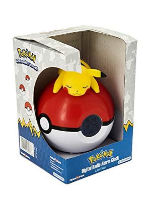 Pokémon Alarm Clock Pokeball with Light Pikachu 18 cm