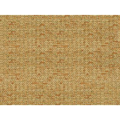 NOCH 0056613 Universeel Kartonnen 3D-plaat Bakstenen, geel/bont NOCH 0056613 Universeel Kartonnen 3D-plaat Bakstenen, geel/bont