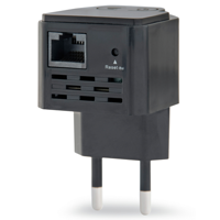 Gembird WNP-RP300-03-BK bridge & repeater Netwerkrepeater 300 Mbit/s Zwart - thumbnail