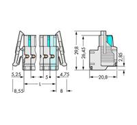 WAGO 721-2102/037-000 Female behuizing (kabel) 721 Totaal aantal polen: 2 Rastermaat: 5 mm Inhoud: 100 stuk(s) - thumbnail