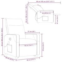 Sta-op-massagestoel verstelbaar stof donkergrijs - thumbnail