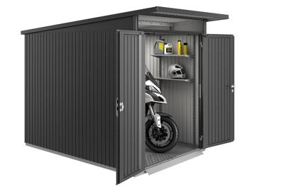 Biohort Metalen tuinhuis AvantGarde ECO A3 180x300x218 cm met dubbele deur- Lessenaarsdak- Metaal- Biohort