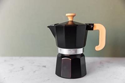 La Cafetière - Espressopotje / Mokkapot Zwart - 6 kops - thumbnail