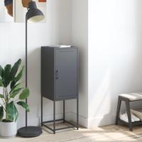 Hoge kast 36x39x107 cm staal antracietkleurig - thumbnail