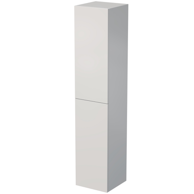 Sub Vito hoge badkamerkast met 2 rechtsdraaiende deuren 35 x 35 x 170 cm, hoogglans wit