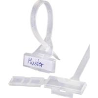 TRU COMPONENTS 1593122 TC-PMT150203 Kabelmarkeringdrager met kabelbinder Montagemethode: Kabelbinder Markeringsvlak: 30 x 9.20 mm Natuur 1 stuk(s) - thumbnail