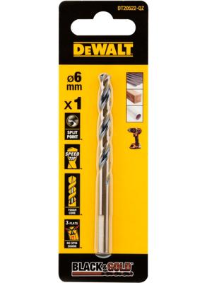 DeWalt Accessoires Black & Gold Metaalboor | 6 mm - DT20522-QZ