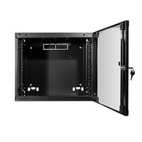 LogiLink W09F64B 19inch-wandkast (b x h x d) 540 x 460 x 450 mm 9 HE Zwart-grijs (RAL 7021) - thumbnail