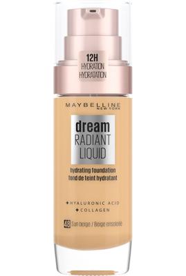 Maybelline Dream Radiant Liquid - 48 Sun Beige - Foundation Geschikt voor de Droge Huid met Hyaluronzuur - 30 ml