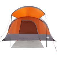 VidaXL Tunneltent 8-persoons waterdicht grijs en oranje - thumbnail