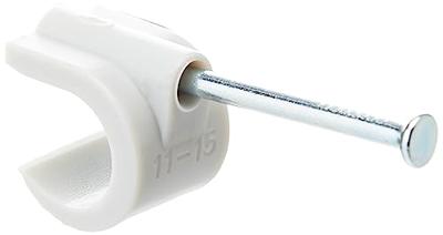 Kopp 347804088 Spijkerclip 347804088 Bundel-Ø (bereik) 10 tot 14 mm Grijs 50 stuk(s)