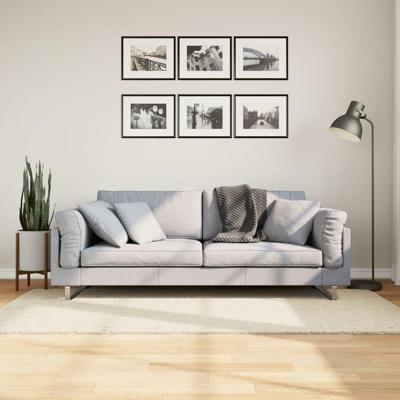VidaXL Vloerkleed pamplona shaggy hoogpolig modern 80x150 cm crème