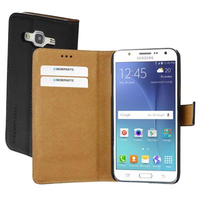 Premium Wallet Case Samsung Galaxy J5 - Smartphonehoesje - Booktype - PU leer - inclusief pashouder - zwart