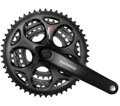 Shimano crankstel 7/8 speed tourney fc-a073 170/50-39-30t met vierkante as zwart